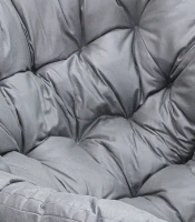 Gordon G1104 Hojdacie kreslo s podnožkou, čierno-sivé