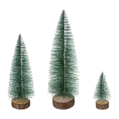 Ruhhy 27091 Sada vánočních stromků 11,5 cm, 21,5 cm, 28 cm, 3 ks