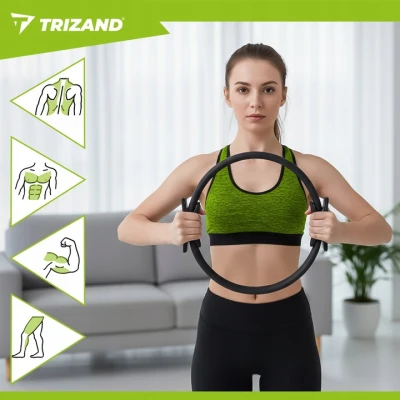 Trizand 26848 Kruh na pilates 38 cm, černý 