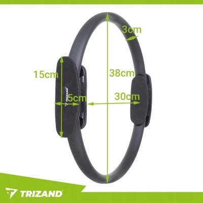 Trizand 26848 Kruh na pilates 38 cm, černý 