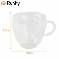 Ruhhy 26906 Sklenený hrnček srdce 240 ml
