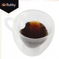 Ruhhy 26906 Sklenený hrnček srdce 240 ml