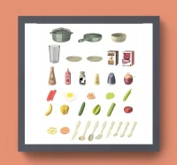 Gordon G300 Dětská kuchyňka se zvuky, 38 dílů, béžovo-modrá