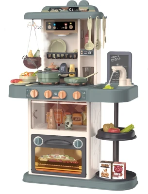 Gordon G300 Dětská kuchyňka se zvuky, 38 dílů, béžovo-modrá