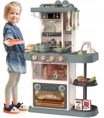Gordon G300 Dětská kuchyňka se zvuky, 38 dílů, béžovo-modrá