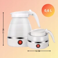 APT DA474 Cestovní silikonová skládací konvice 600 ml, 600 W