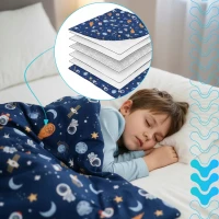 Isomedix 26897 Zátěžová přikrývka antistresová pro děti 4 kg, 100 x 150 cm, modrá