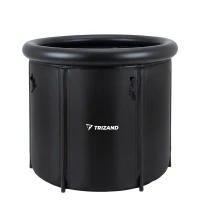 Trizand 26799 Skládací přenosná otužovací káď, 320 l, černá
