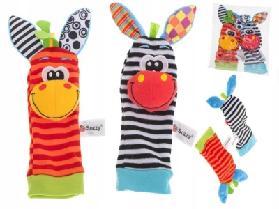 Kruzzel 25068 Chrastící ponožky a náramky 4 ks