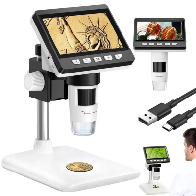 Genetic 4058 Digitální mikroskop s LCD, HD, Zoom 50x-1000x