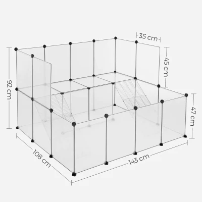 Nuxie 3935 Detská ohrádka, modulárna, Premium, 92 x 143 x 108 cm