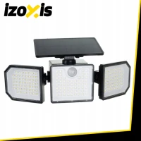 Izoxis 24633 Solárne 167 LED osvetlenie s PIR senzorom pohybu a súmraku, IP65, 500 lm, 1800 mAh