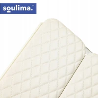 Soulima 26952 LED kozmetické zrkadlo, 3x zväčšenie, 600 mAh, krémovo biela