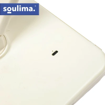 Soulima 26952 LED kozmetické zrkadlo, 3x zväčšenie, 600 mAh, krémovo biela