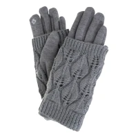 Trizand 26073 Univerzální dotykové rukavice s návleky, šedé 