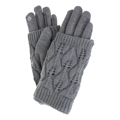 Trizand 26073 Univerzální dotykové rukavice s návleky, šedé 