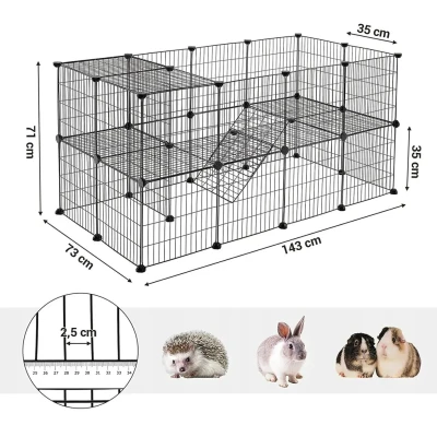 Nuxie 3931 Detská ohrádka, modulárna, Premium, 71 x 143 x 73 cm