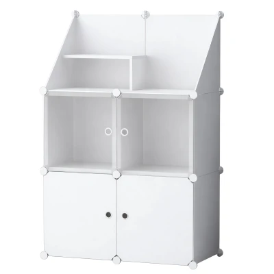 Hogler 3905 Modulární šatní skříňka, 4 moduly, 74 x 109 x 37 cm, bílá