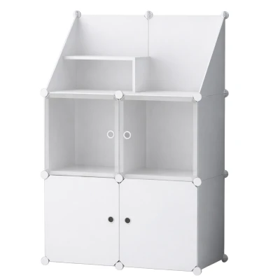 Hogler 3905 Modulární šatní skříňka, 4 moduly, 74 x 109 x 37 cm, bílá