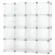 Hogler 3883 Variabilný policový systém 16 modulov, 144 x 144 x 37 cm, priehľadný