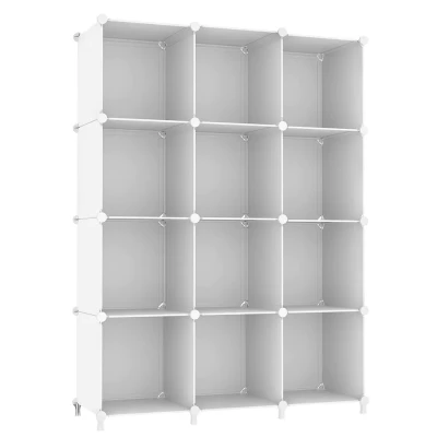 Hogler 3873 Variabilní regálový systém 12 modulů, 92 x 129 x 32 cm, bílá