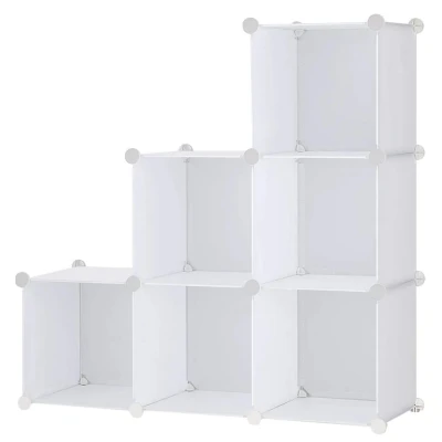 Hogler 3872 Variabilný policový systém 6 modulov, 92 x 97 x 32 cm, biely