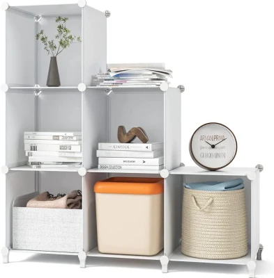 Hogler 3872 Variabilný policový systém 6 modulov, 92 x 97 x 32 cm, biely