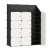 Hogler 3870 Variabilní regálový systém 12 modulů, 124 x 154 x 32 cm, černobílá