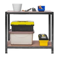 Hogler 2906 Kovový skladovací regál, 4 police, 150 x 75 x 30 cm, 540 kg, černý