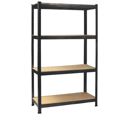 Hogler 2906 Kovový skladovací regál, 4 police, 150 x 75 x 30 cm, 540 kg, černý
