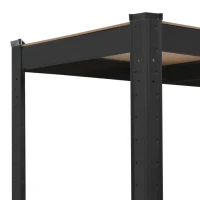 Hogler 2902 Kovový skladovací regál, 4 police, 180 x 90 x 40 cm, 600 kg, černý