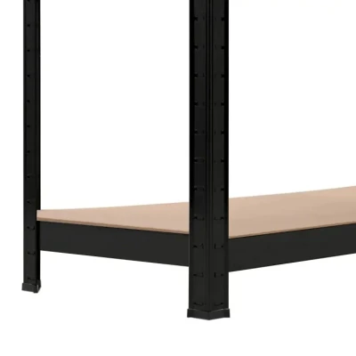 Hogler 2902 Kovový skladovací regál, 4 police, 180 x 90 x 40 cm, 600 kg, černý