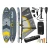 Rebel RBA-4513 SUP paddleboard s plachtou, windsurfing, príslušenstvo, 305 cm, 120 kg, sivý