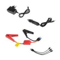 Rebel URZ0967 Powerbank s káblami Jump Starter a kompresorom, 10 000 mAh