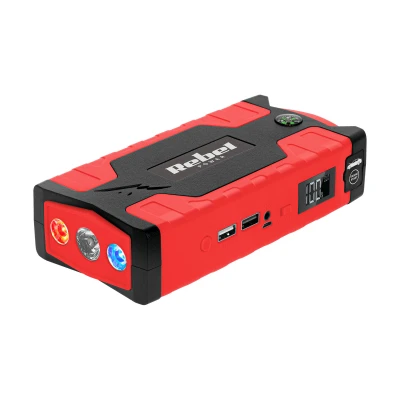 Rebel URZ0967 Powerbank s káblami Jump Starter a kompresorom, 10 000 mAh