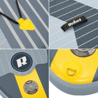 Rebel RBA-4511 Paddleboard SUP s príslušenstvom 244 cm, 78 kg, sivý