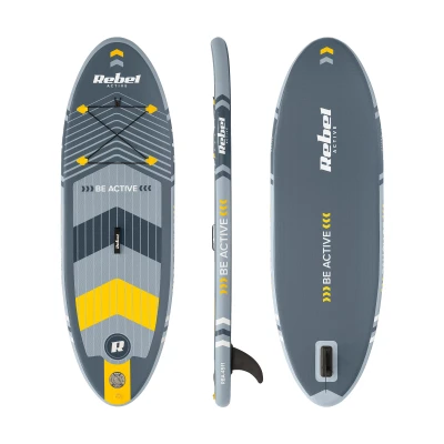 Rebel RBA-4511 Paddleboard SUP s príslušenstvom 244 cm, 78 kg, sivý