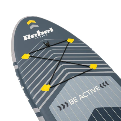 Rebel RBA-4511 Paddleboard SUP s príslušenstvom 244 cm, 78 kg, sivý