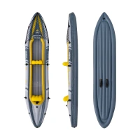 Rebel RBA-4516 Nafukovací kajak 350 x 78 cm, 160 kg, šedá