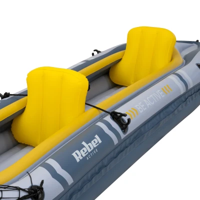 Rebel RBA-4516 Nafukovací kajak 350 x 78 cm, 160 kg, šedá