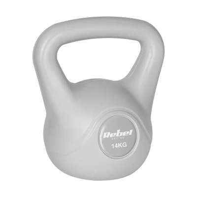 Rebel RBA-2322 Kettlebell Active 14 kg, šedý