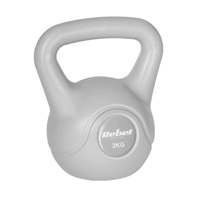 Rebel RBA-2322G Kettlebell Active 2 kg, šedý