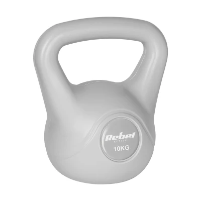 Rebel RBA-2322G Kettlebell Active 10 kg, šedý