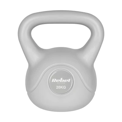 Rebel RBA-2322G Kettlebell Active 20 kg, šedý