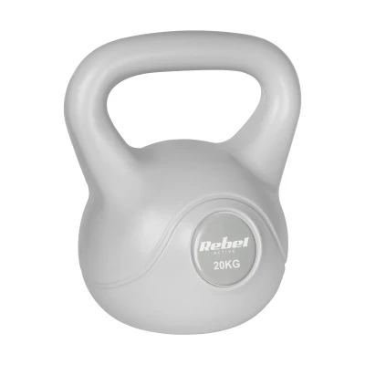 Rebel RBA-2322G Kettlebell Active 20 kg, šedý