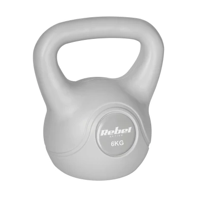 Rebel RBA-2322G Kettlebell Active 6 kg, šedý