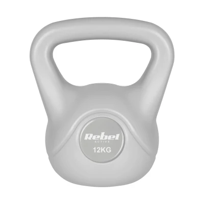 Rebel RBA-2322G Kettlebell Active 12 kg, šedý