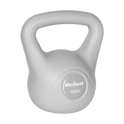 Rebel RBA-2322G Kettlebell Active 12 kg, šedý
