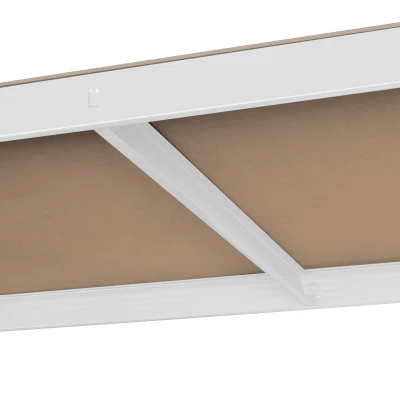 Rebel RB-1251 Kovový skladovací regál, 5 polic, 180 x 90 x 40 cm, 750 kg, bílá