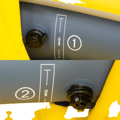 Rebel RBA-4515 Nafukovací kajak 282 x 90 cm, 80 kg, šedá